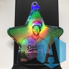 2021 Topps Holiday Star Ornament #WHO-CK Clayton Kershaw Die-Cut Dodgers
